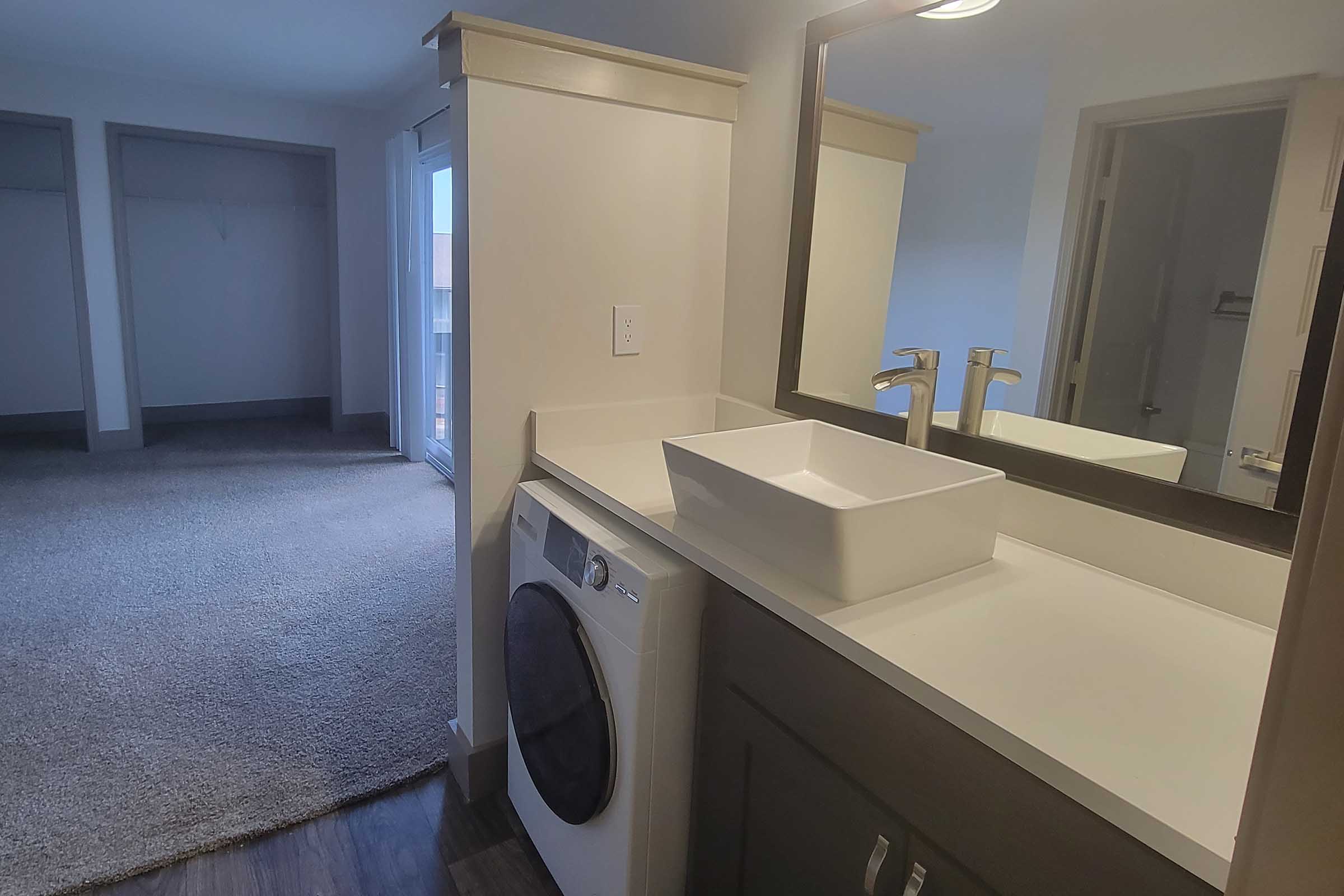 spacious bathroom space in your new home at Sunrise Apartments in Nashville, Tennessee