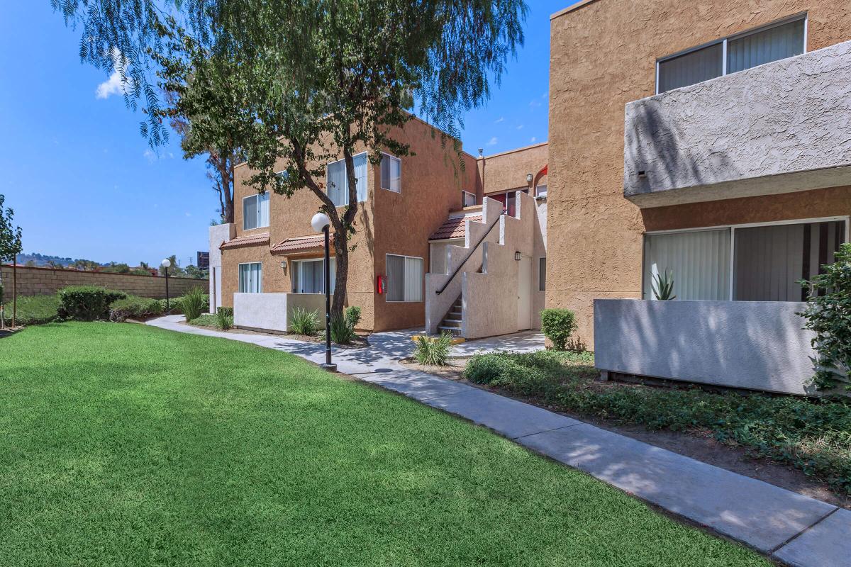 a large lawn in front of a house