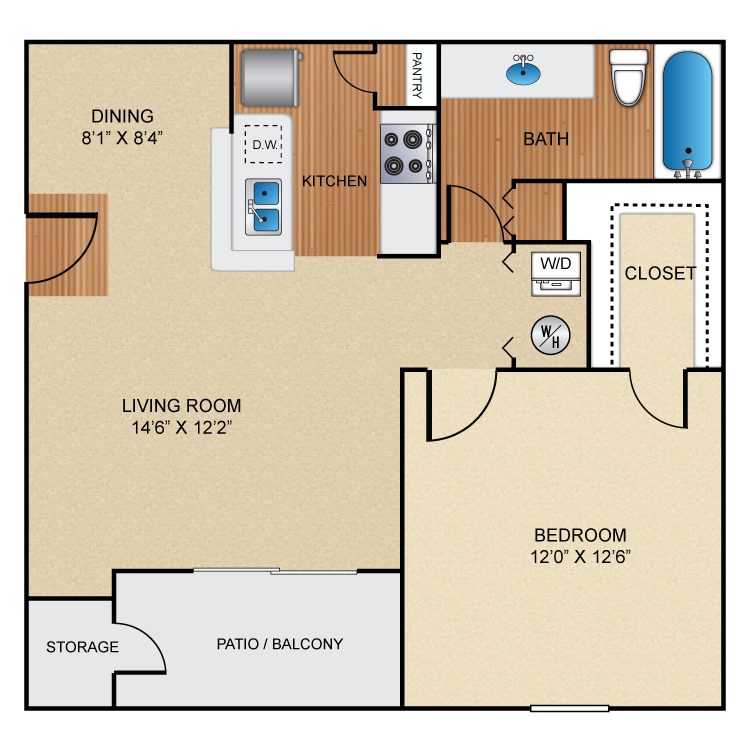 Floor plan image of A1 Brentwood