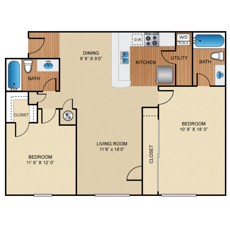 Floor plan image of B2 Chelmsford