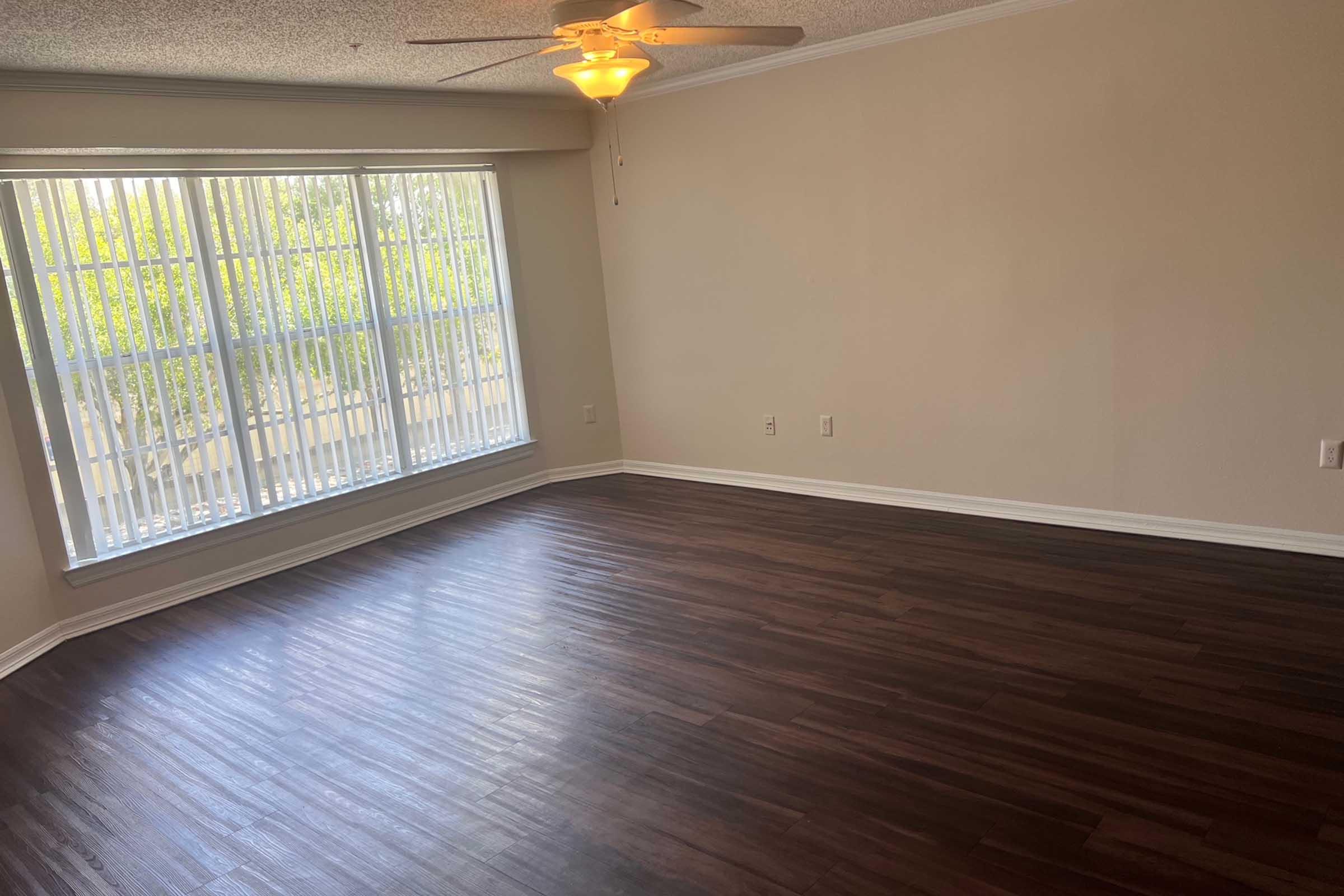 a room with a wooden floor