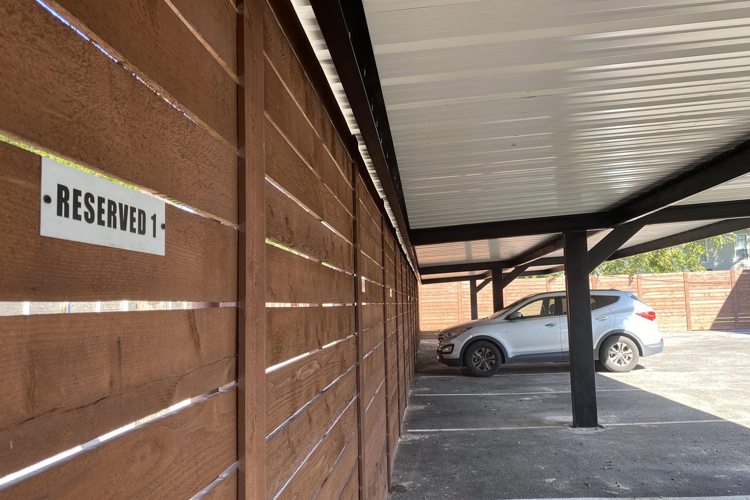 Reserved parking sign