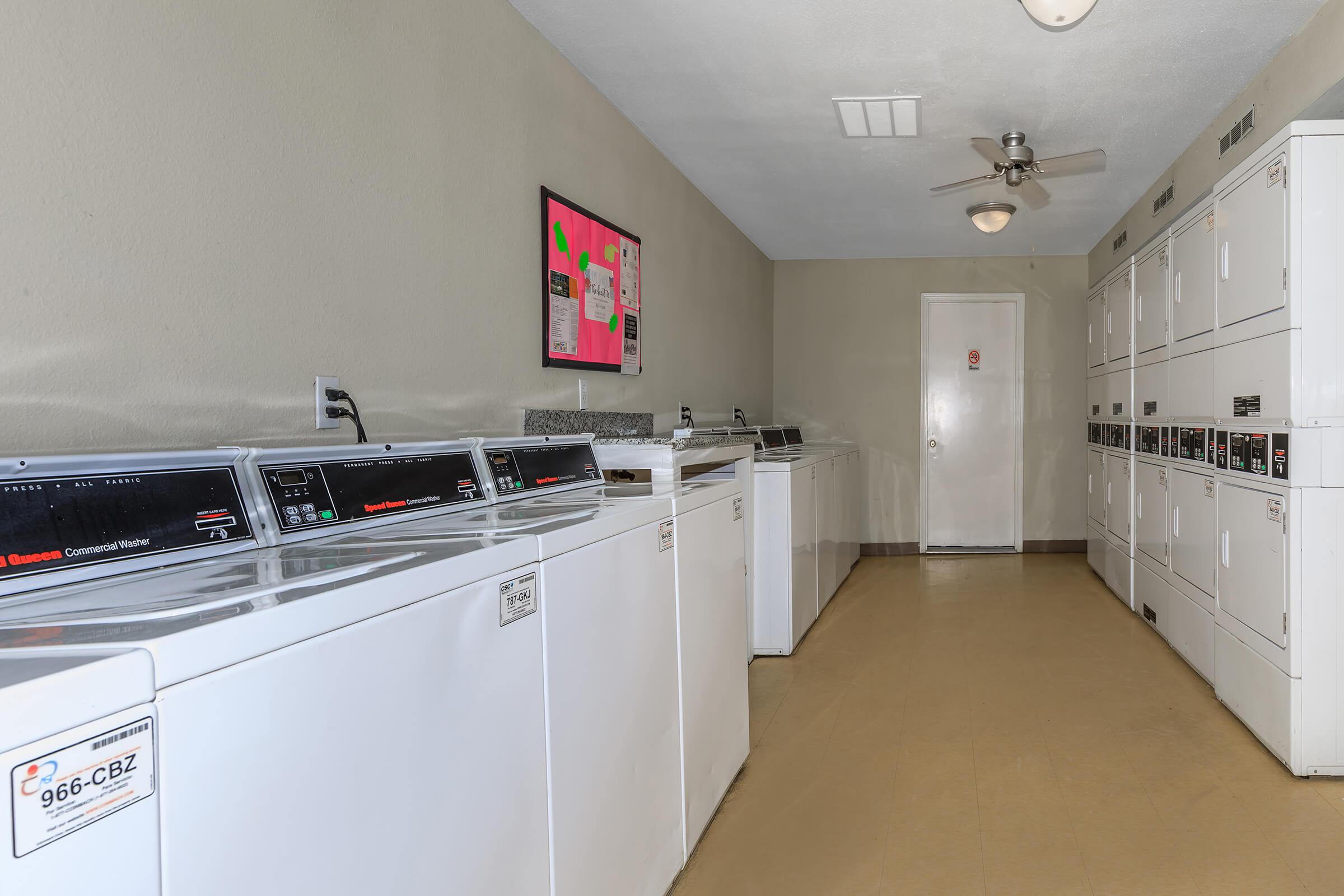 ON-SITE LAUNDRY FACILITY