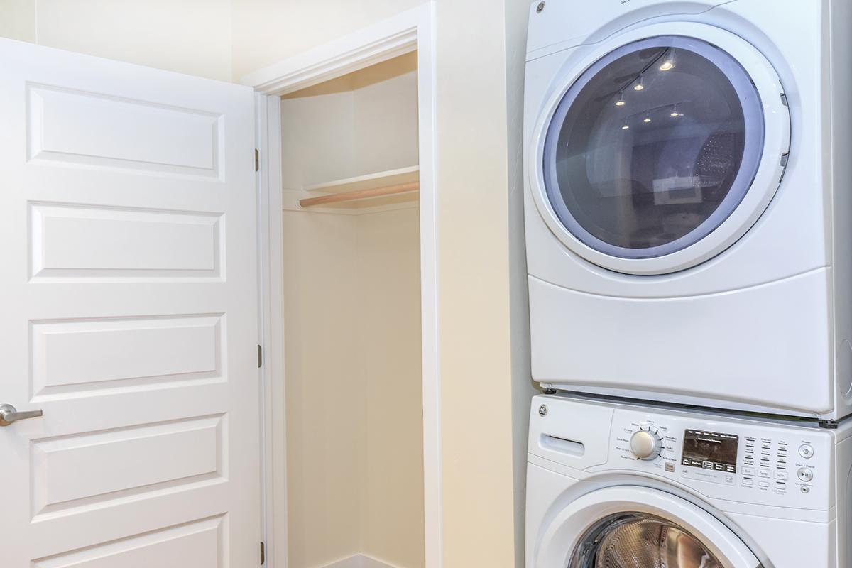 a washer in a small room