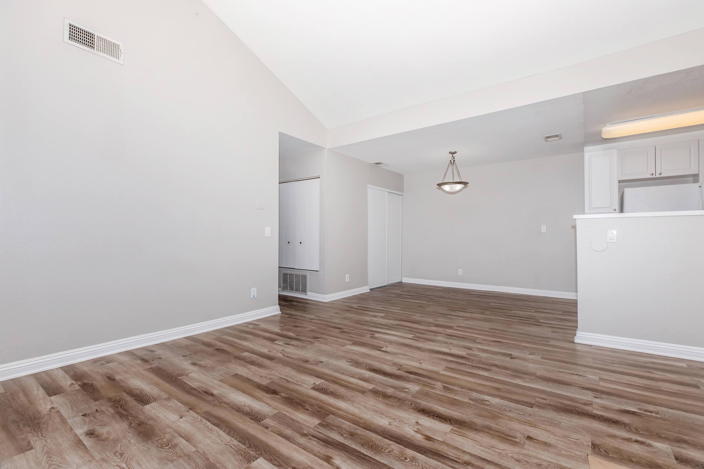 a room with a wooden floor