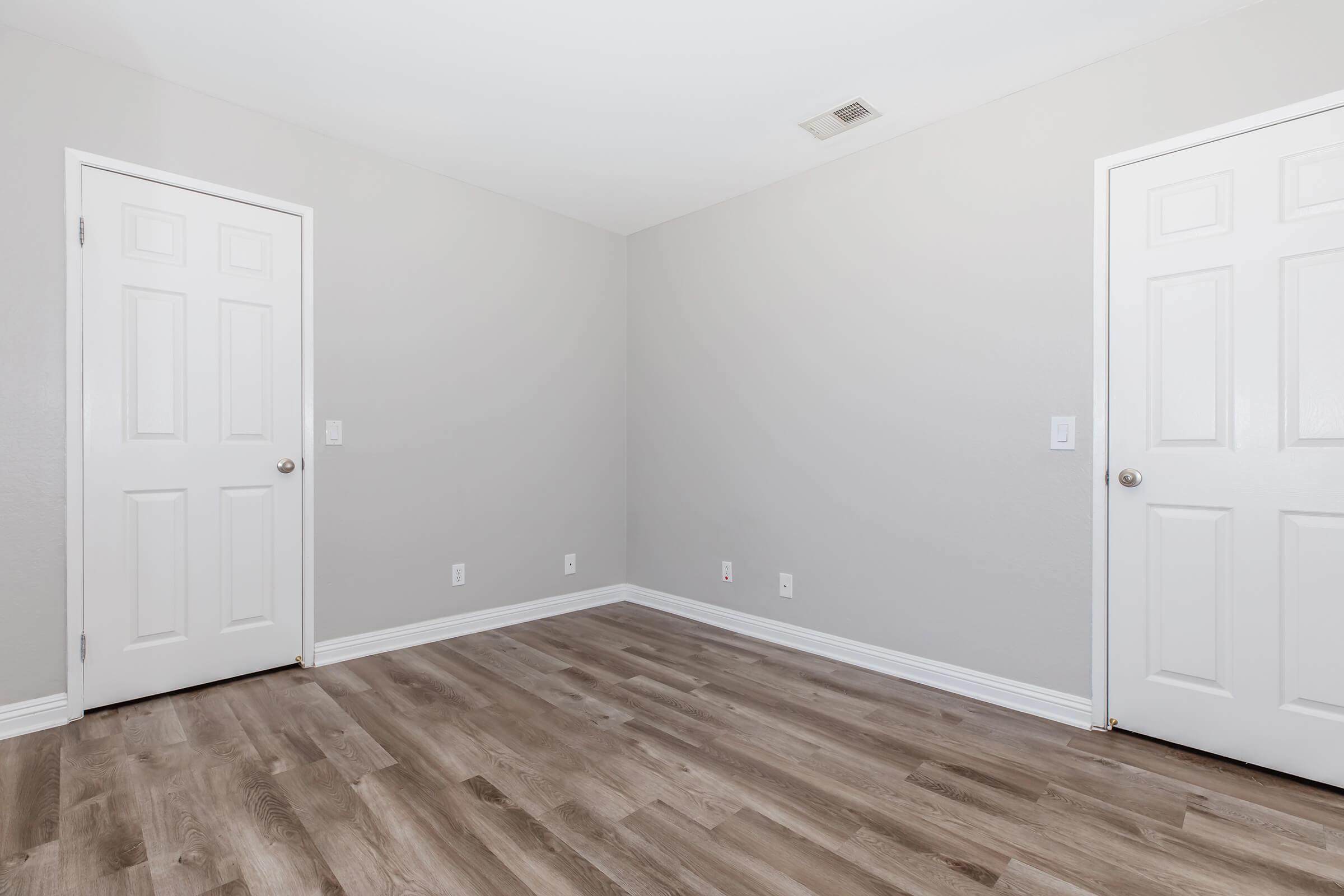 a room with a wooden floor