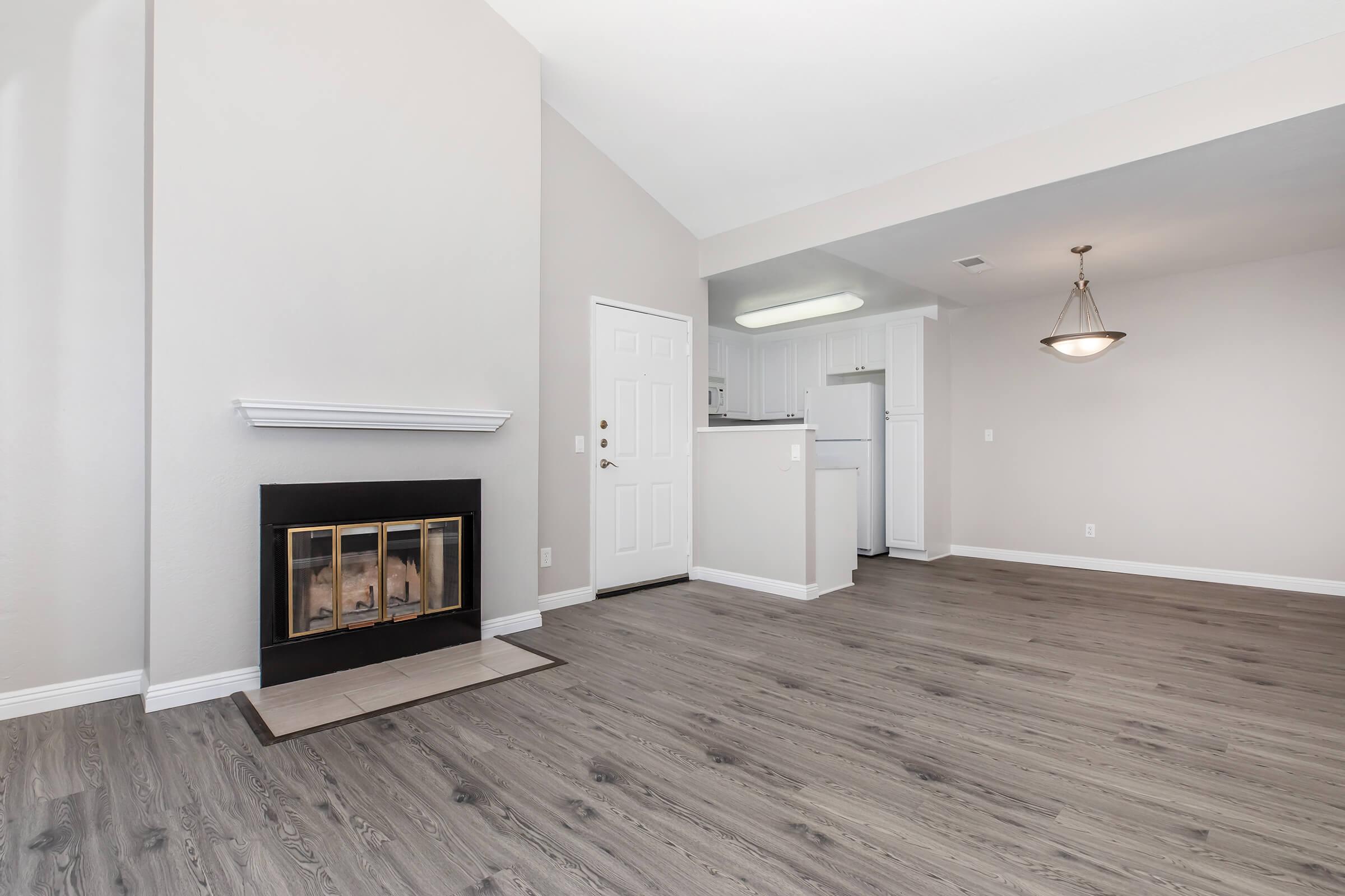 a room with a wooden floor