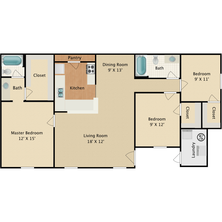 Floor plan image of Pinetop
