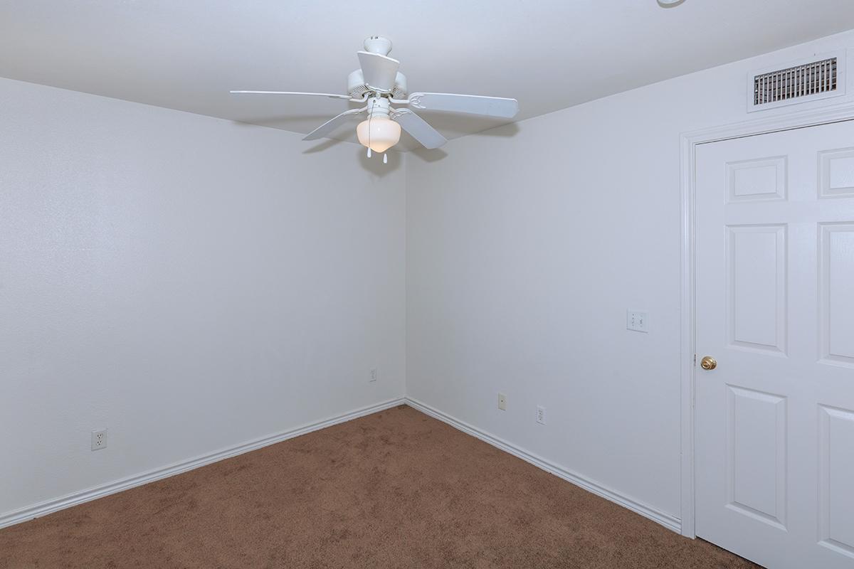 a room with white walls