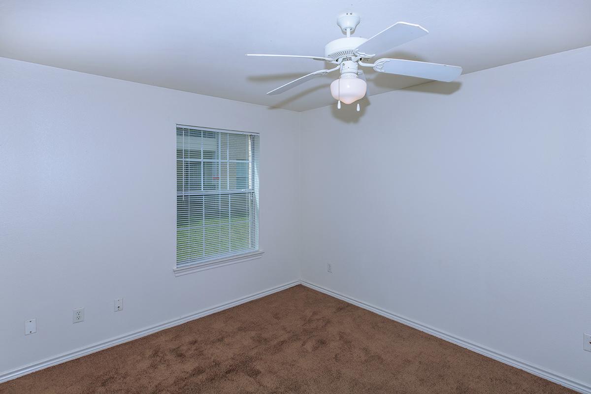a room with white walls