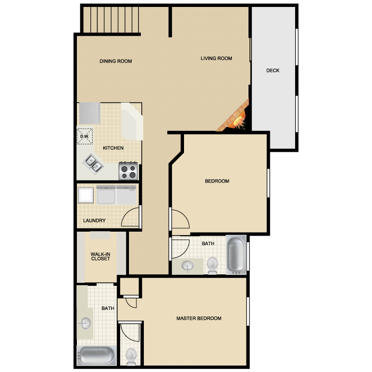 Floor plan image of Mission San Diego II & III