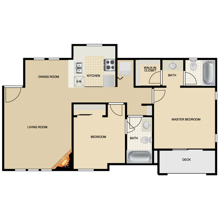 Floor plan image of Mission San Fernando