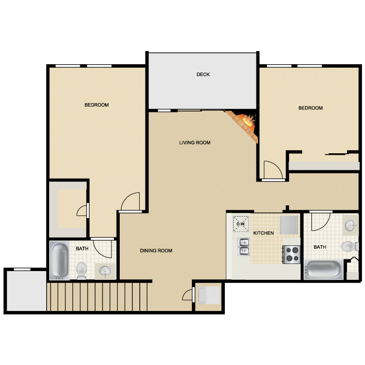 Floor plan image of Mission San Jose I & II