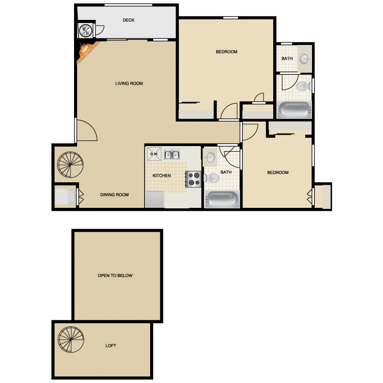 Floor plan image of Mission Santa Cruz III