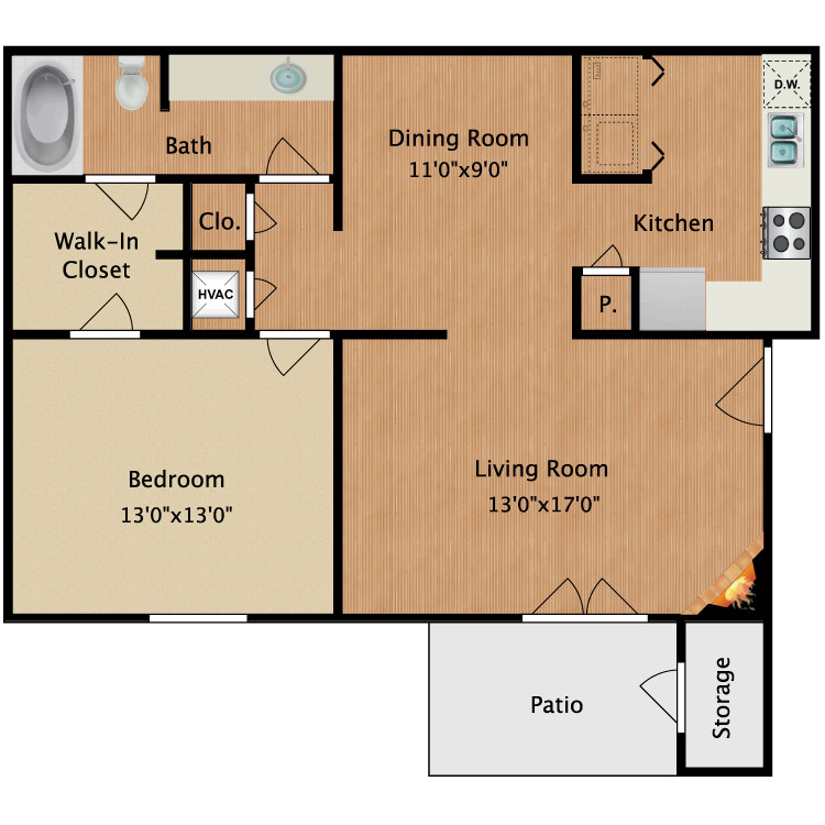 Floor plan image of Bentley