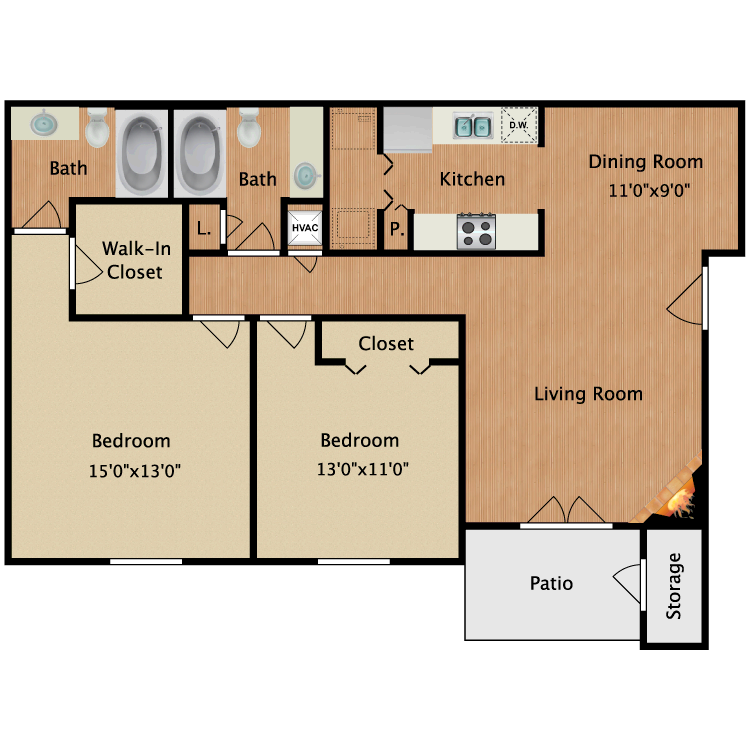 Floor plan image of Channing