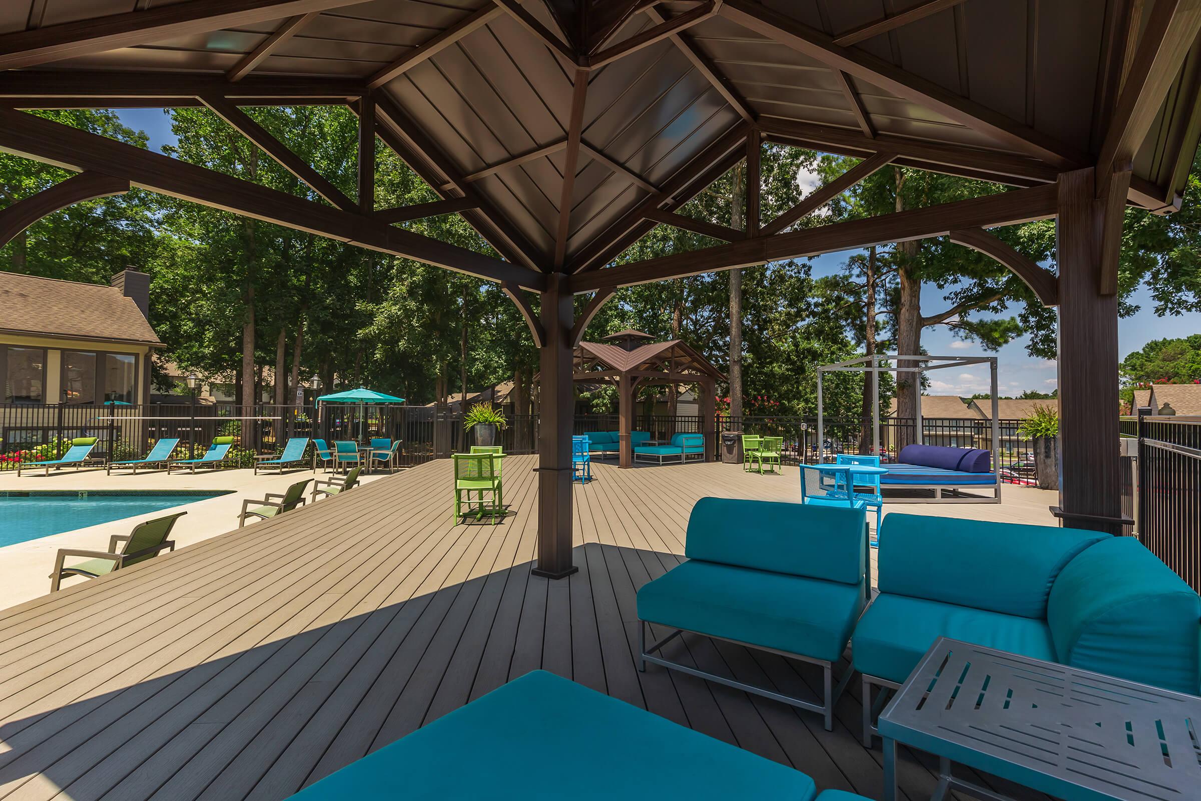 Kick Back and Relax Pool Side at Madison Landing at Research Park Apartments in Madison, AL