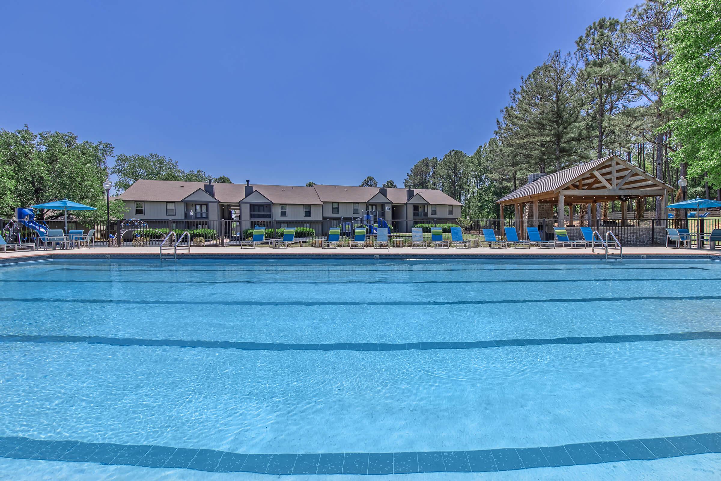 Resort lifestyle at the pool at Madison Landing at Research in Madison, AL