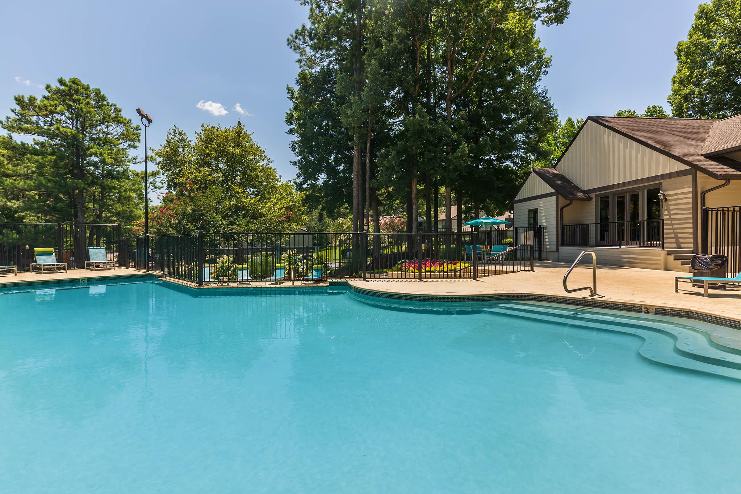 Shimmering Swimming Pool at Madison Landing at Research Park Apartments in Madison, AL