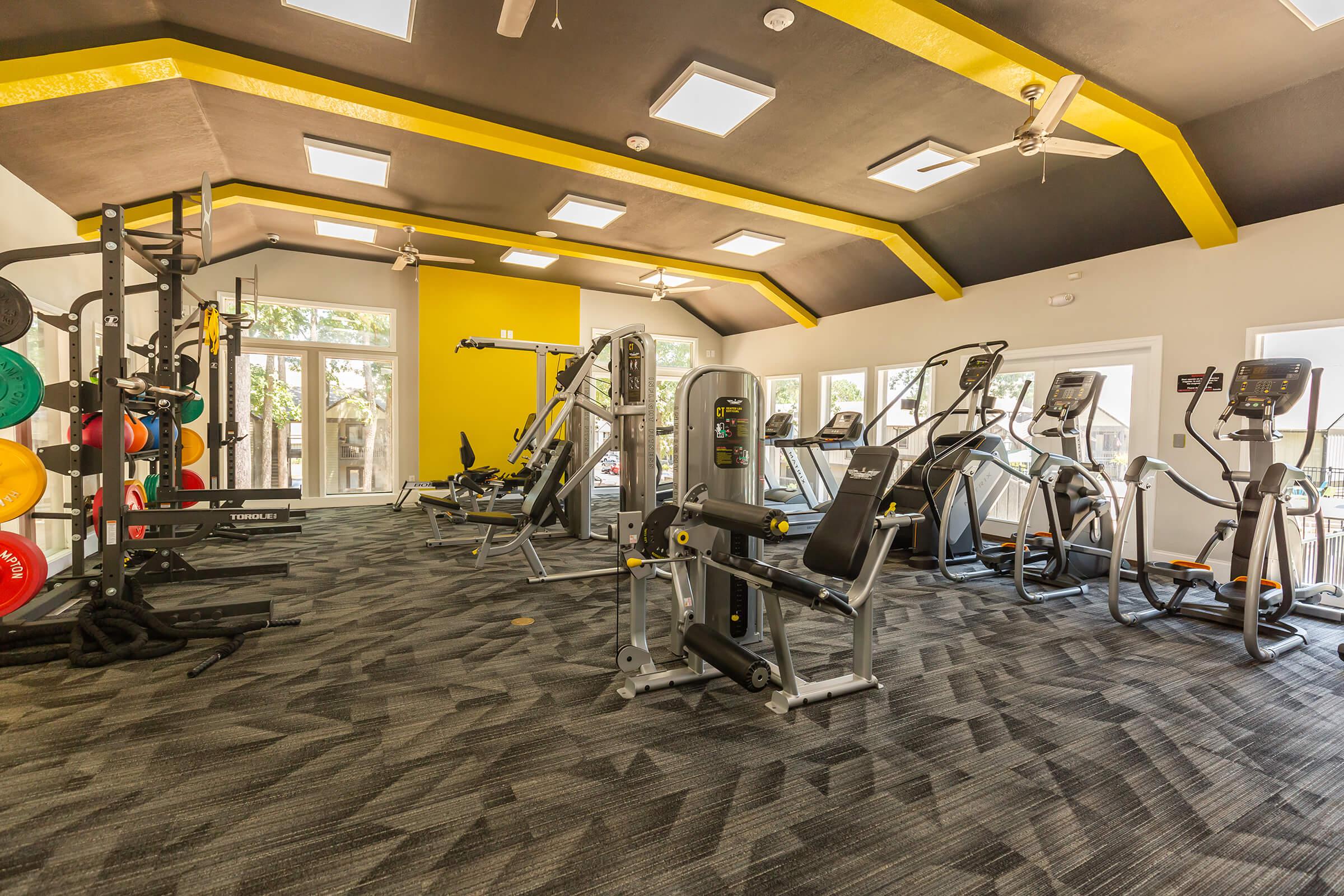 State-of-the-art Fitness Center at Madison Landing at Research Park Apartments in Madison, AL