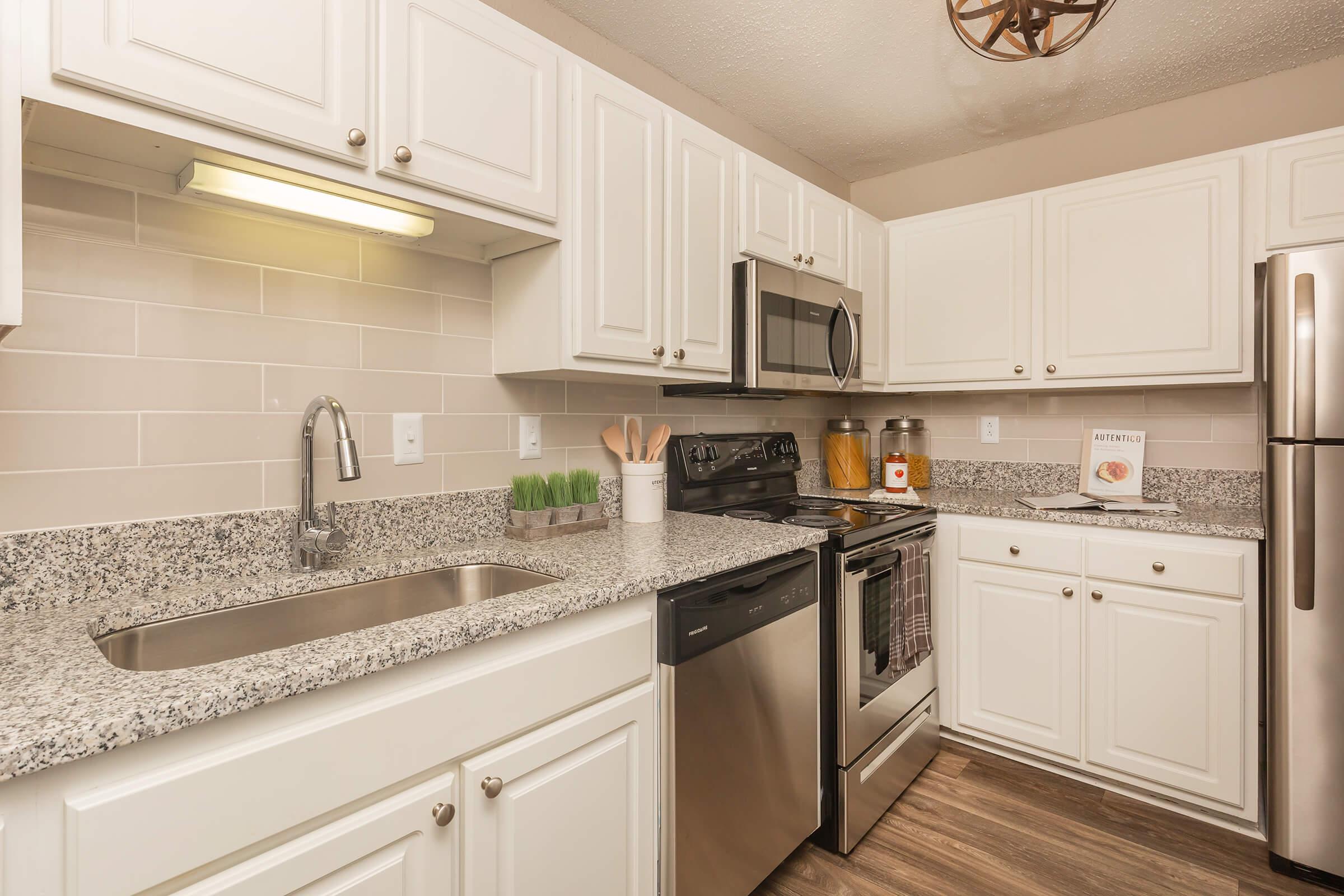 Gourmet Kitchen at Madison Landing at Research Park Apartments in Madison, Alabama