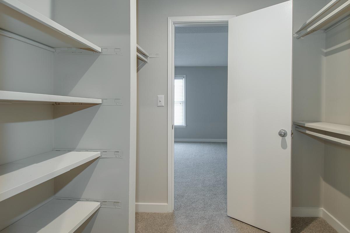 Bentley Walk-In Closet at Madison Landing at Research Park Apartments in Madison, AL