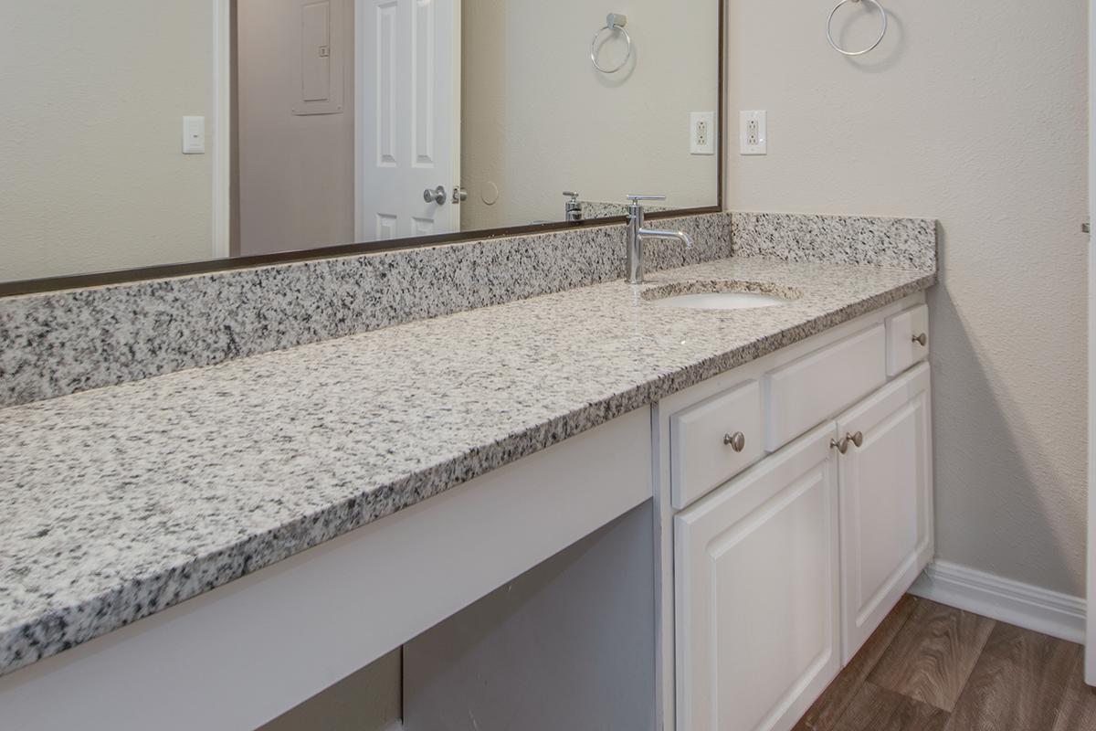 Chic Bathroom at Madison Landing at Research Park Apartments in Madison, AL