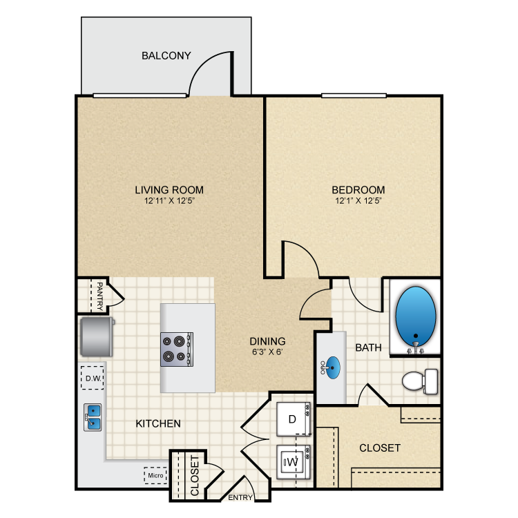 Floor plan image of A1