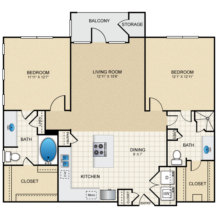 Floor plan image of B1