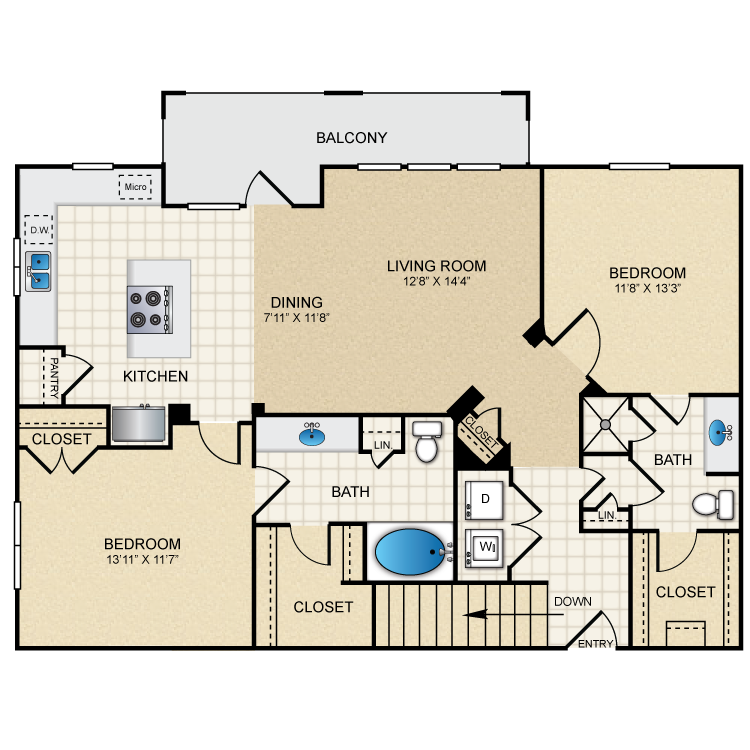 Floor plan image of B2G