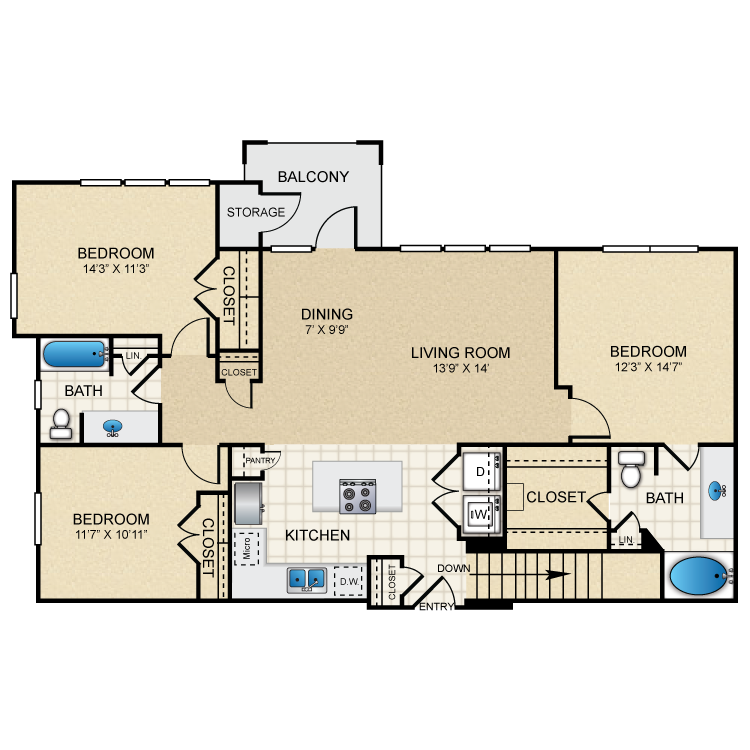 Floor plan image of C1G