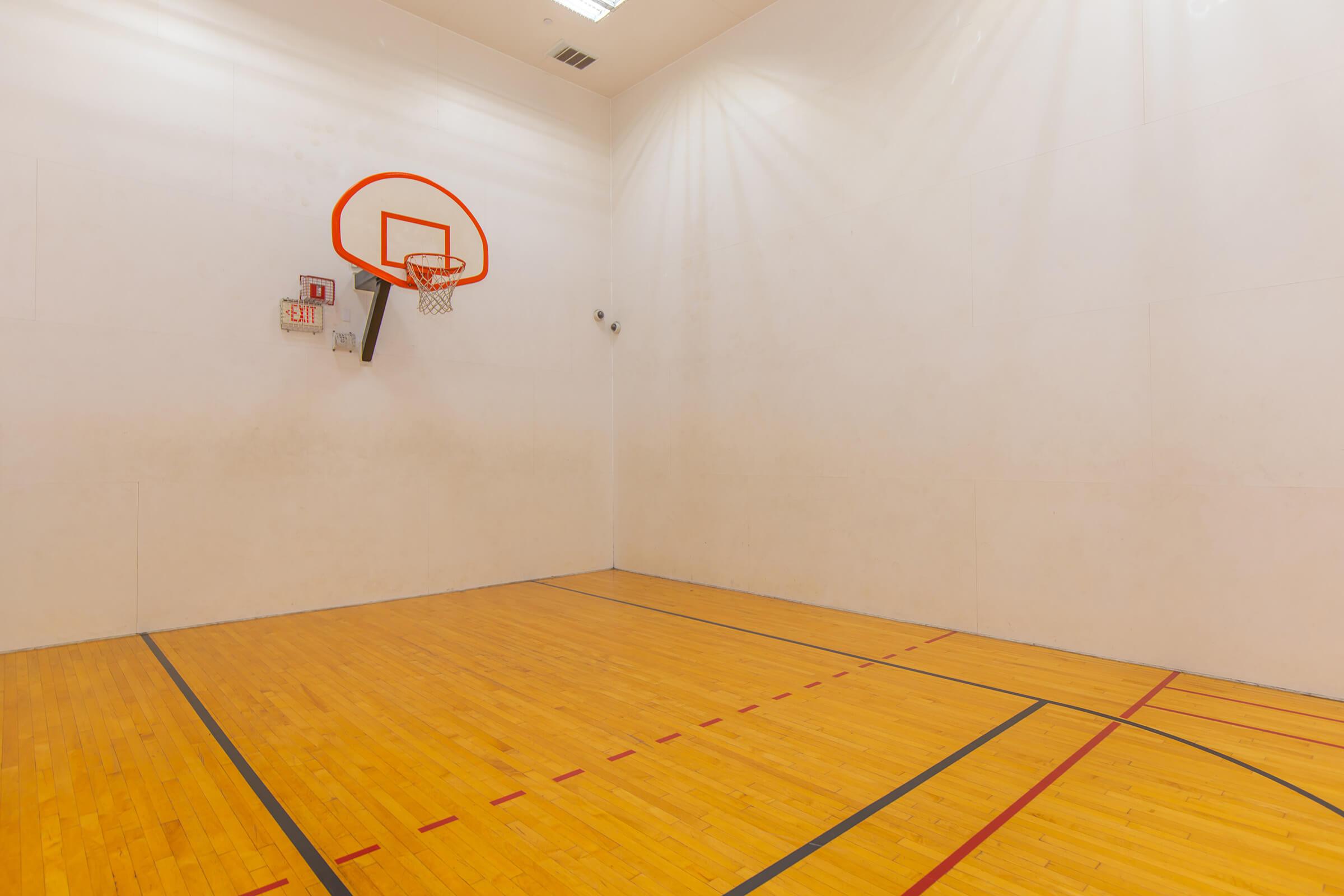 a close up of a racquetball in a room