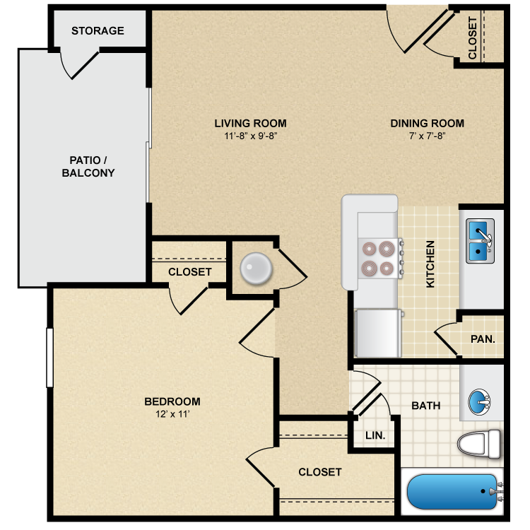 Floor plan image of A1