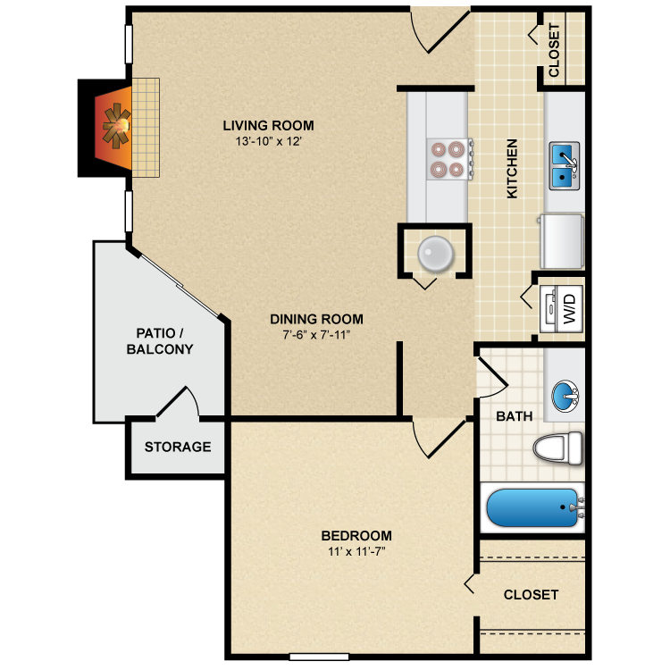 Floor plan image of A2