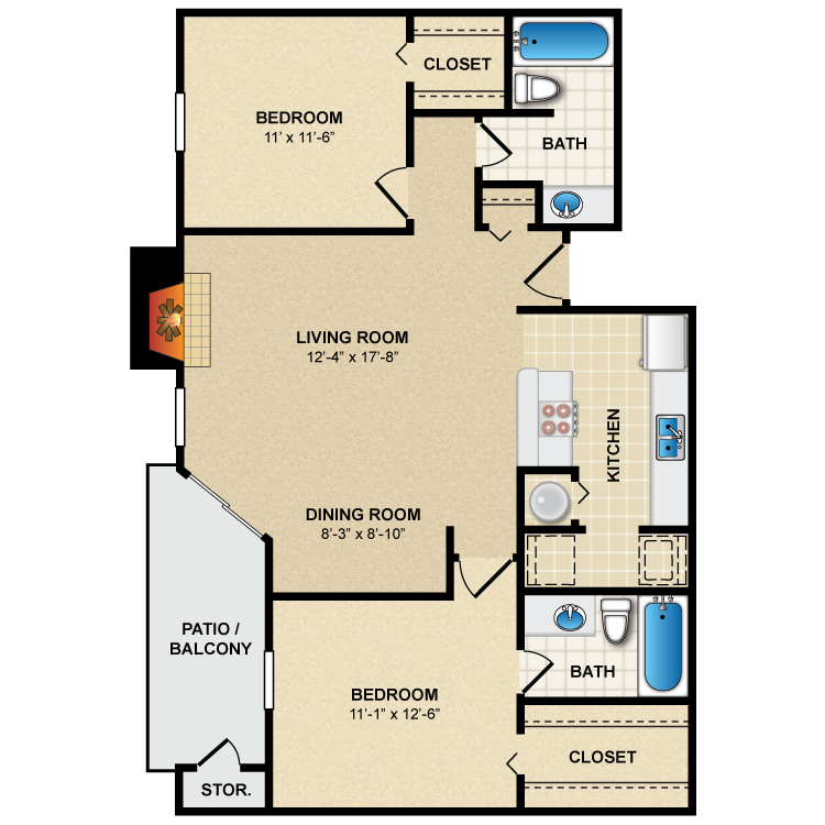 Floor plan image of B1