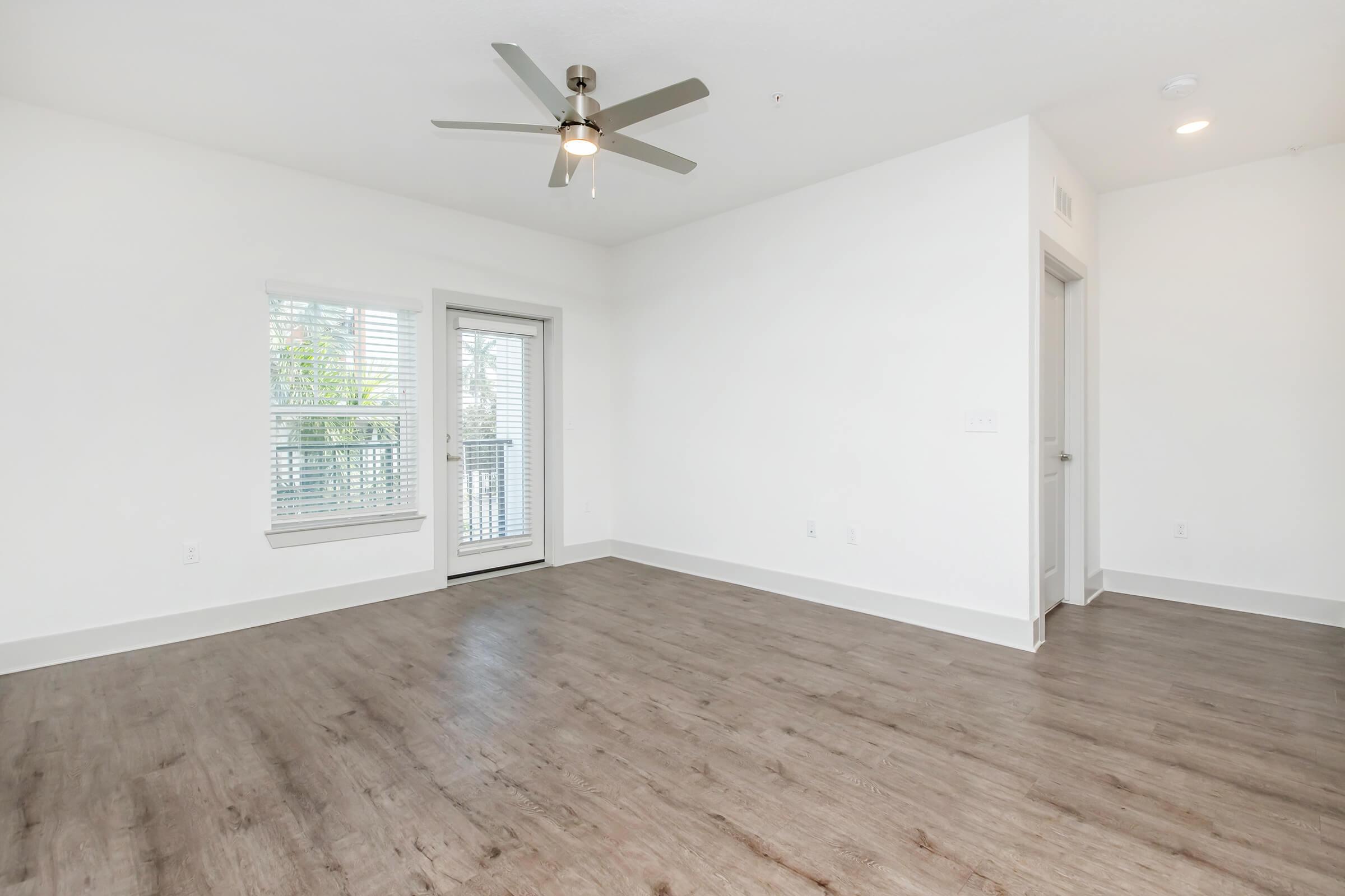 a room with a wooden floor