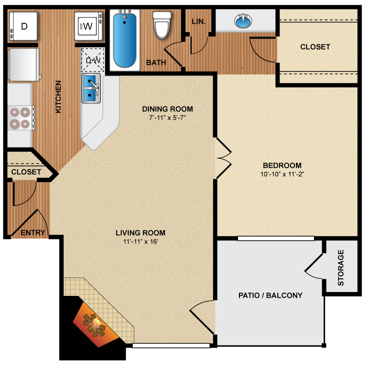 Floor plan image of A1