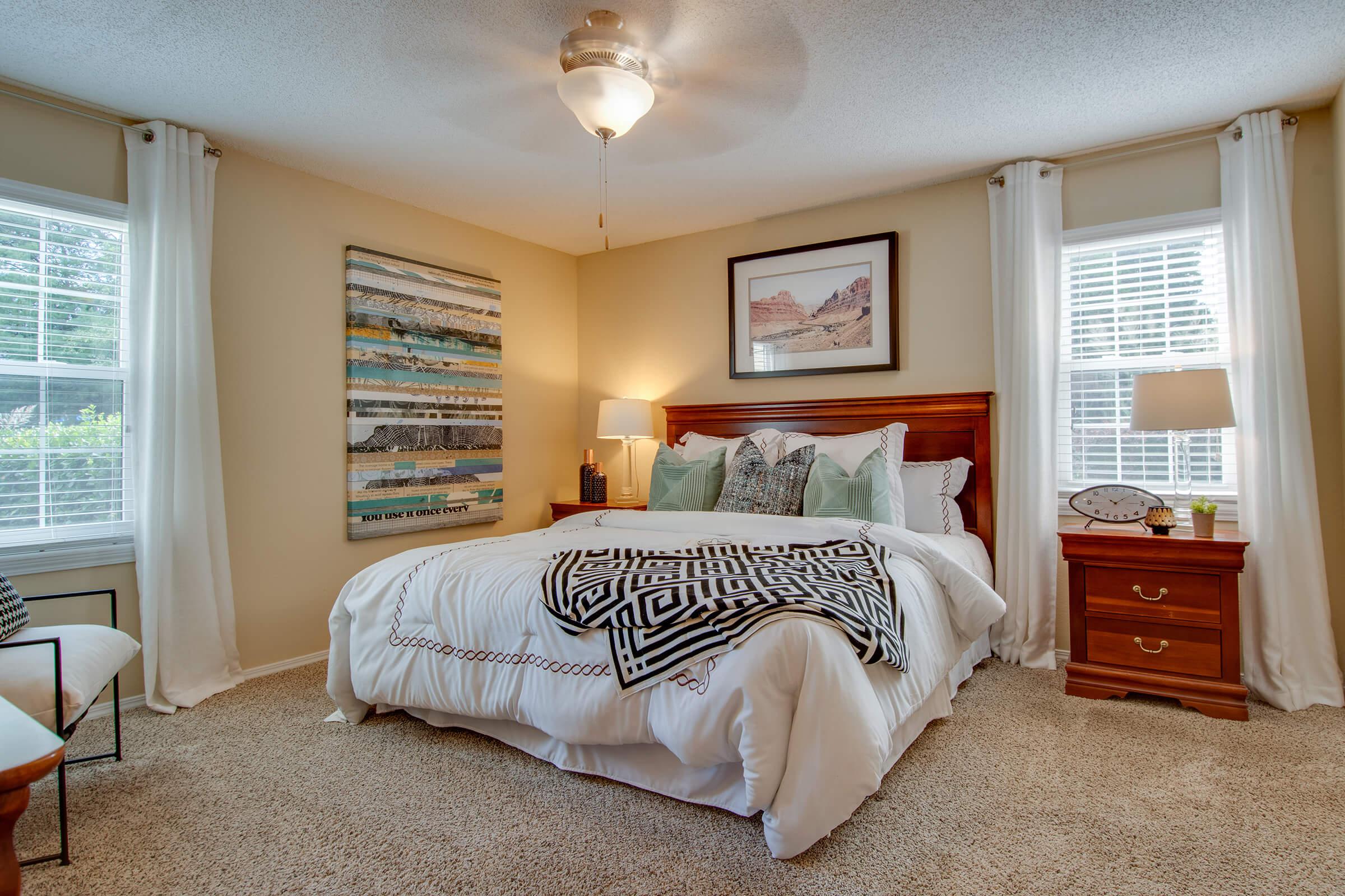 Master Bedroom at South Wind Apartment Homes in Franklin, TN