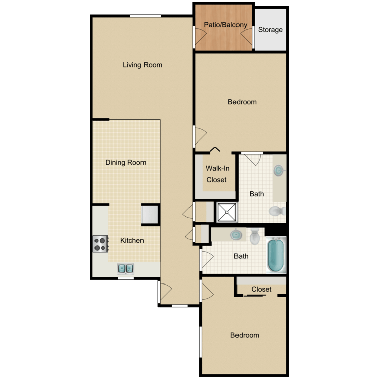 Floor plan image of Plan B