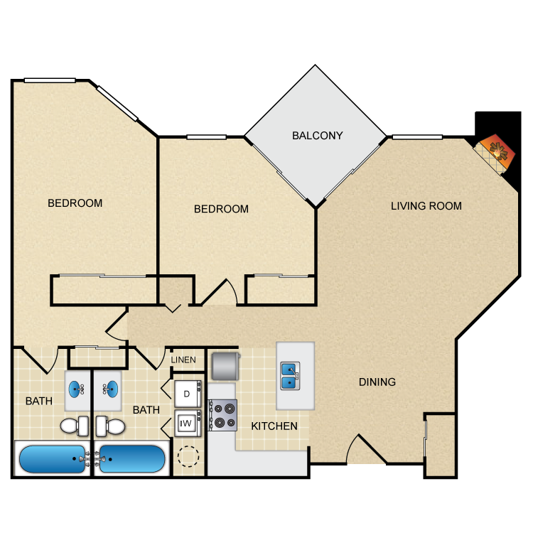 Floor plan image of Spruce