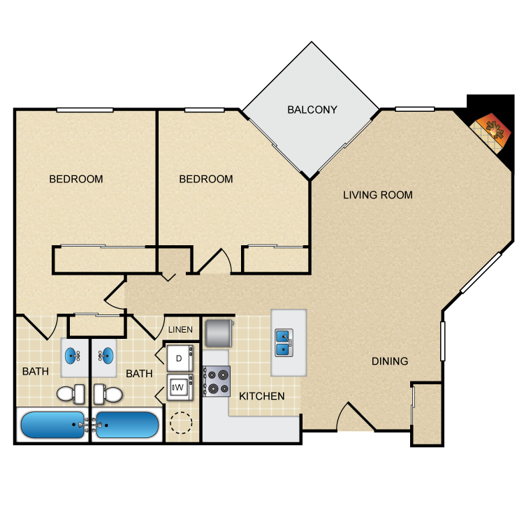Floor plan image of Pear