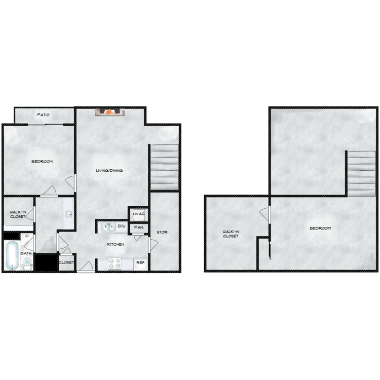 Floor plan image of 1x1 Loft