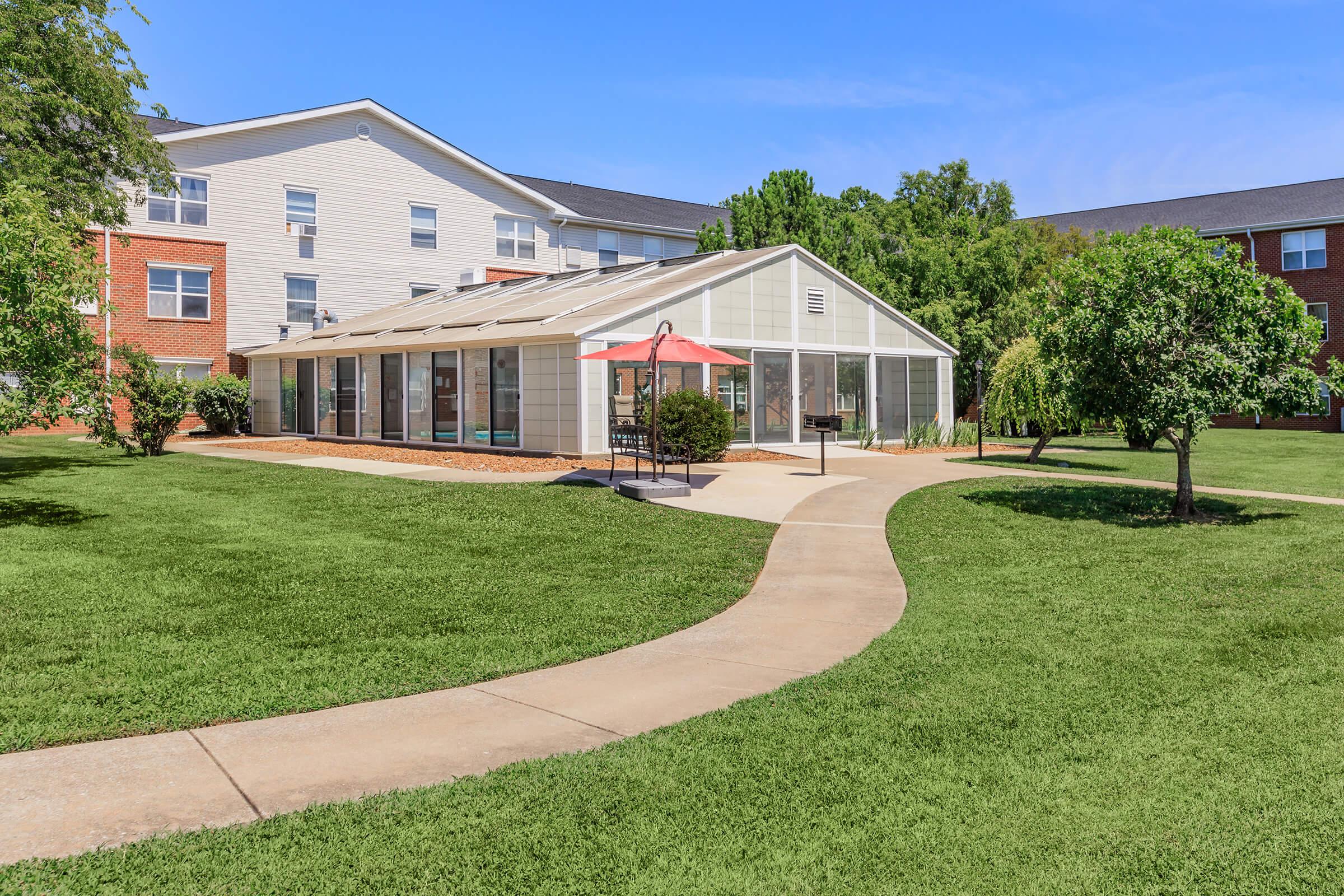 a large lawn in front of a house