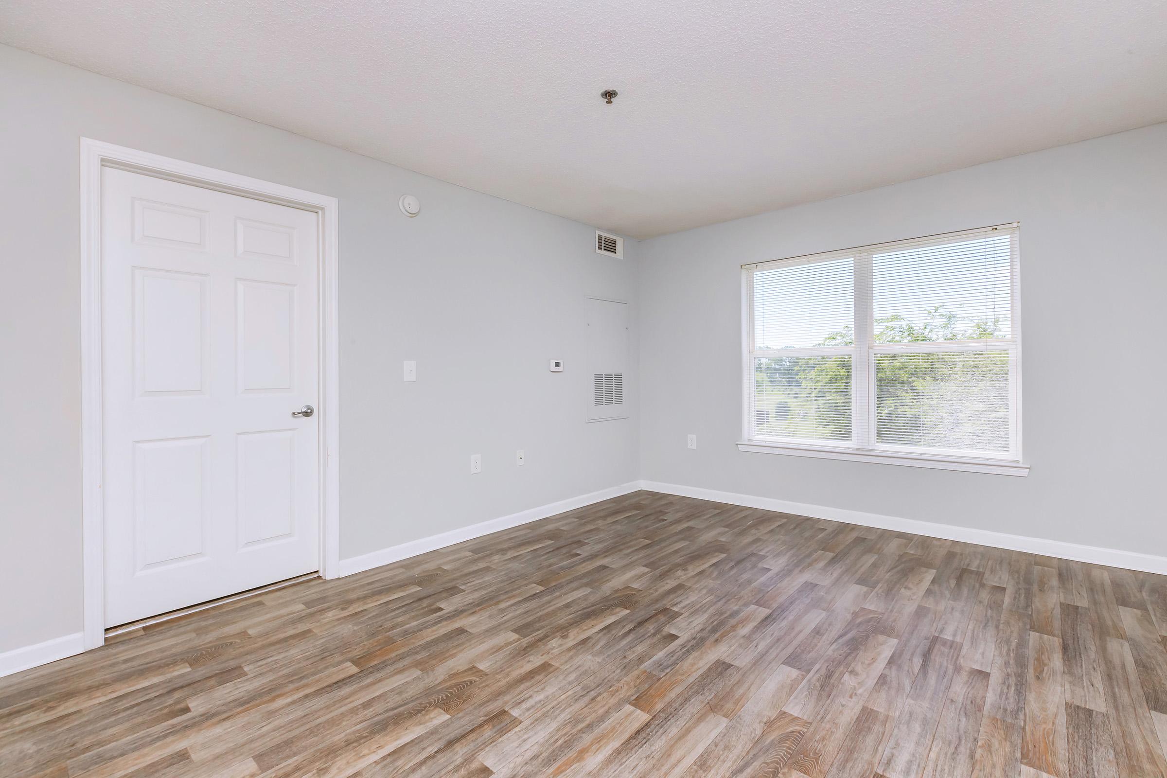 a room with a wood floor