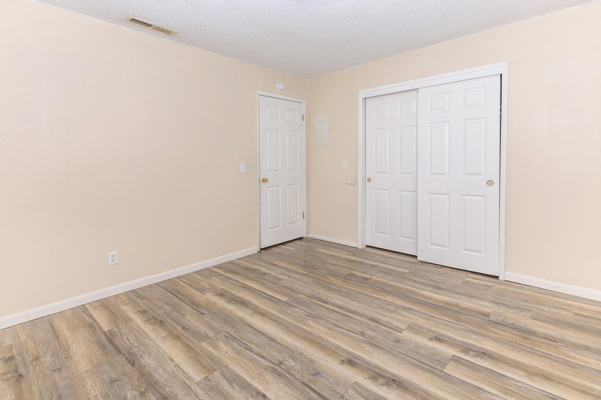 a room with a wooden floor