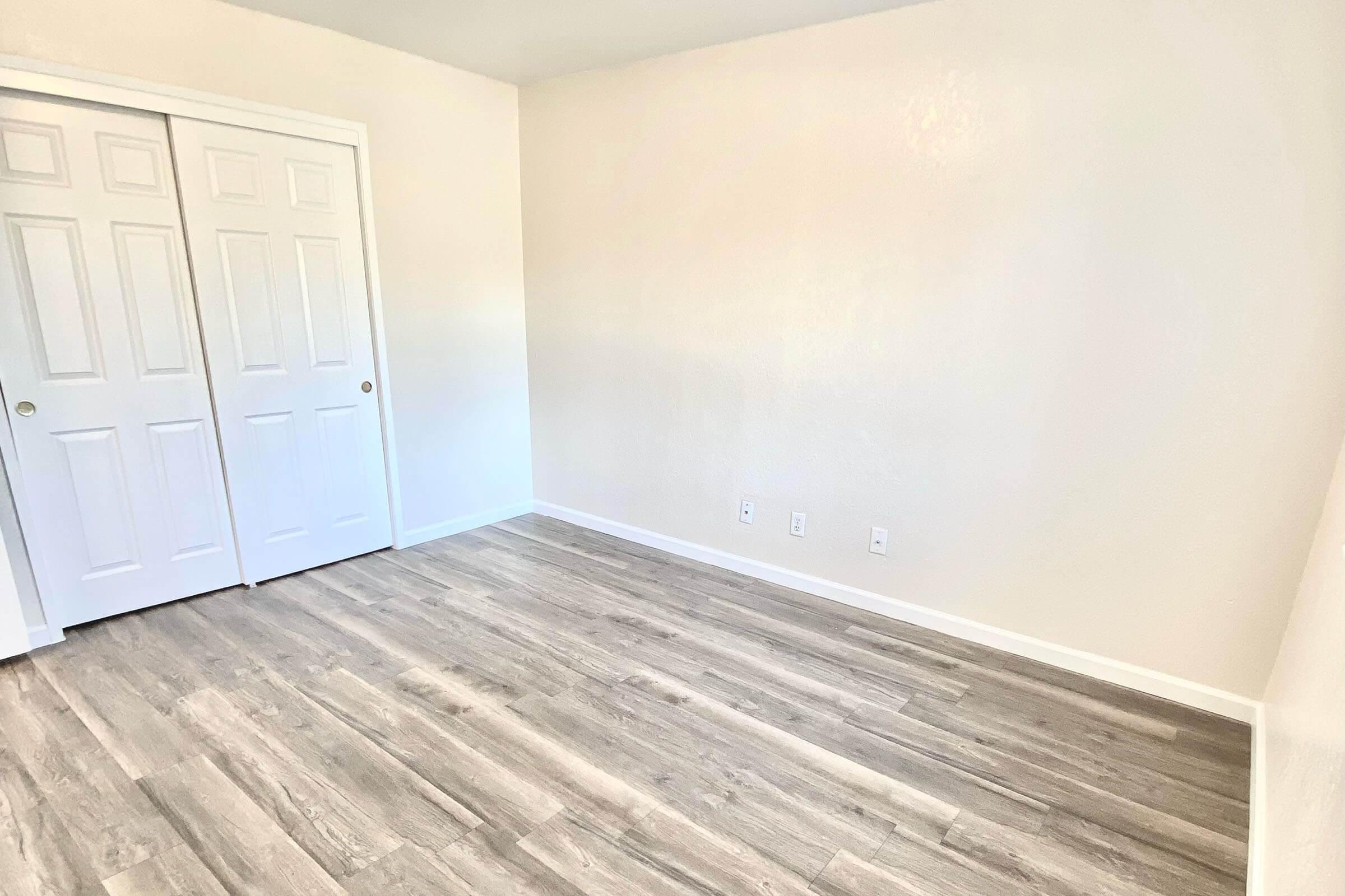 a room with a wooden floor