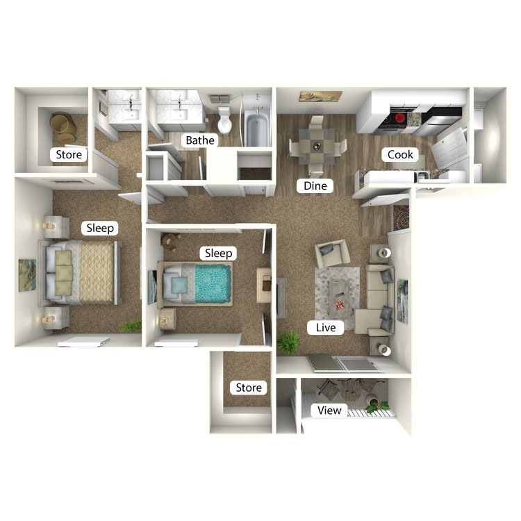 Floor plan image of The Cabin