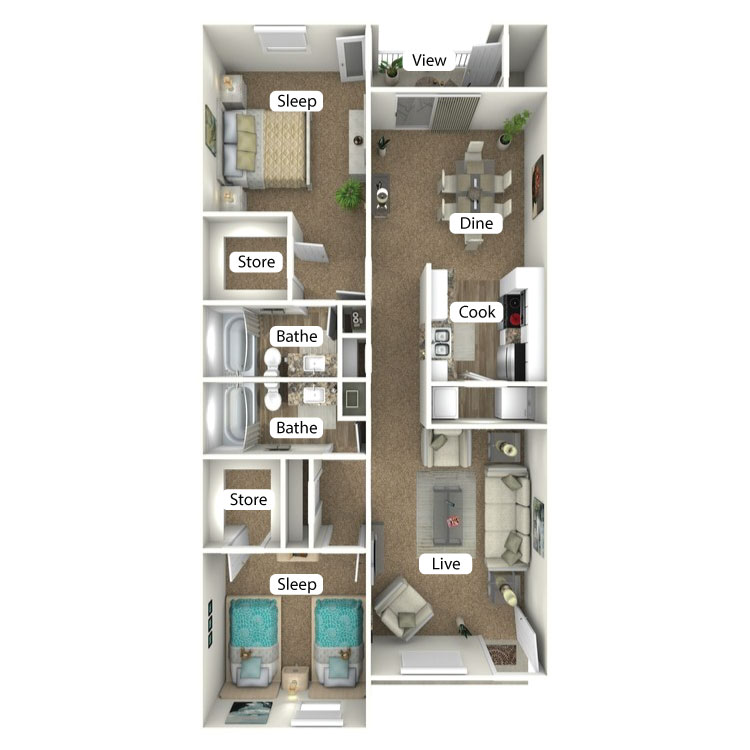Floor plan image of The Lodge