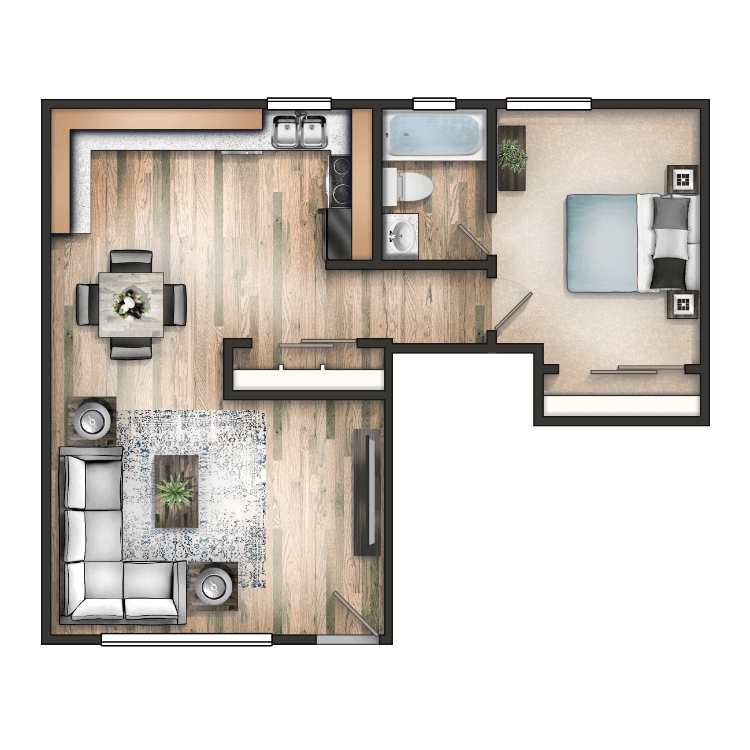 Floor plan image of The Hampton