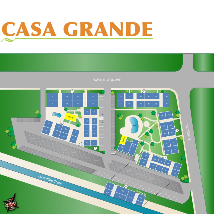 If you have a question regarding the relative location of an apartment home, please give us a call.